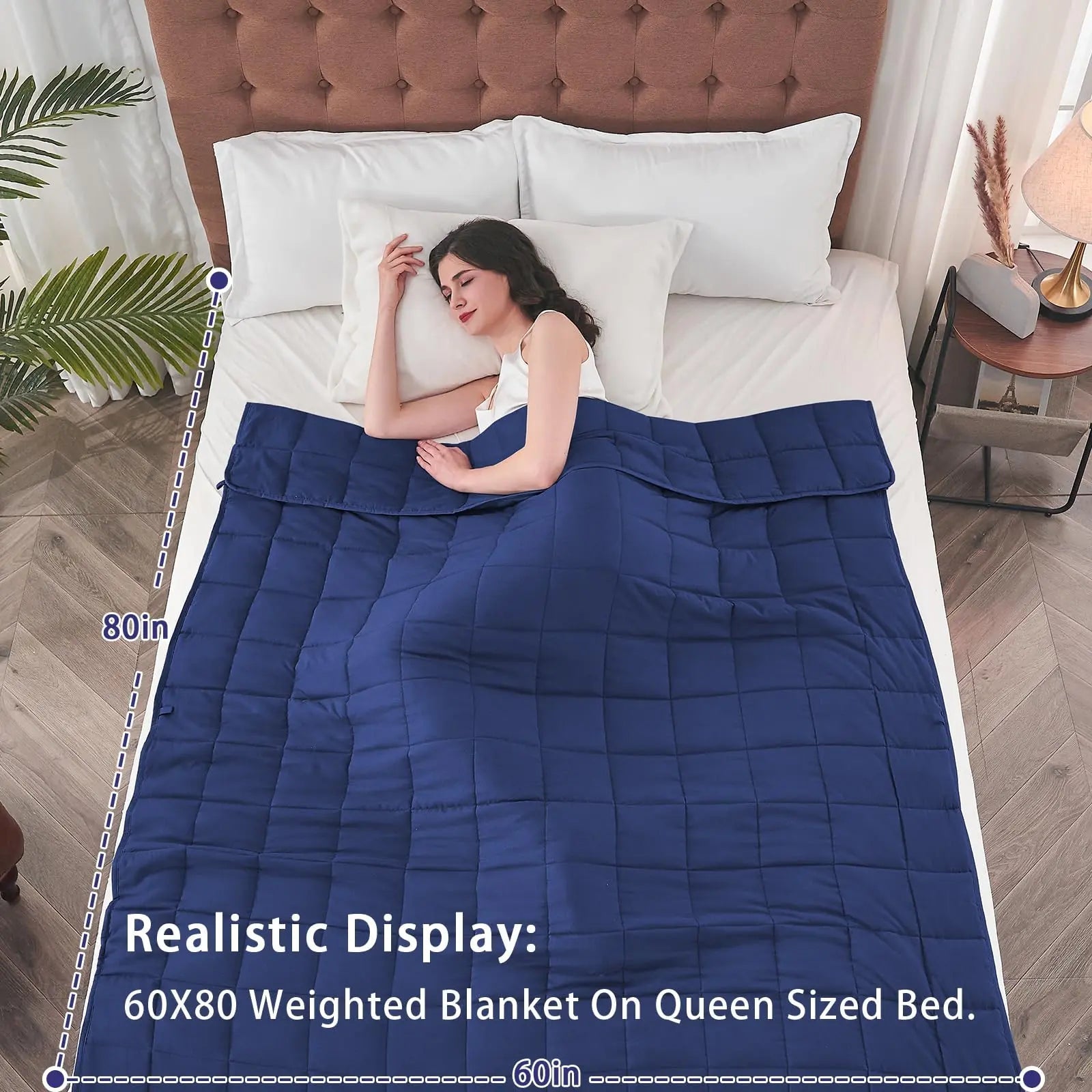 Cooling Weighted Blanket for Year-Round Comfort | Breathable Microfiber