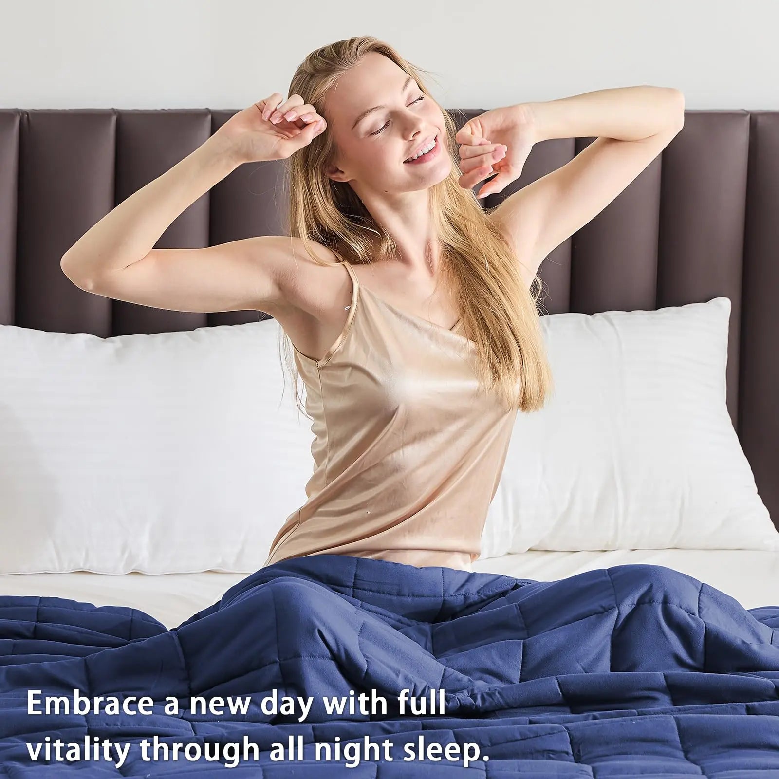 Cooling Weighted Blanket for Year-Round Comfort | Breathable Microfiber