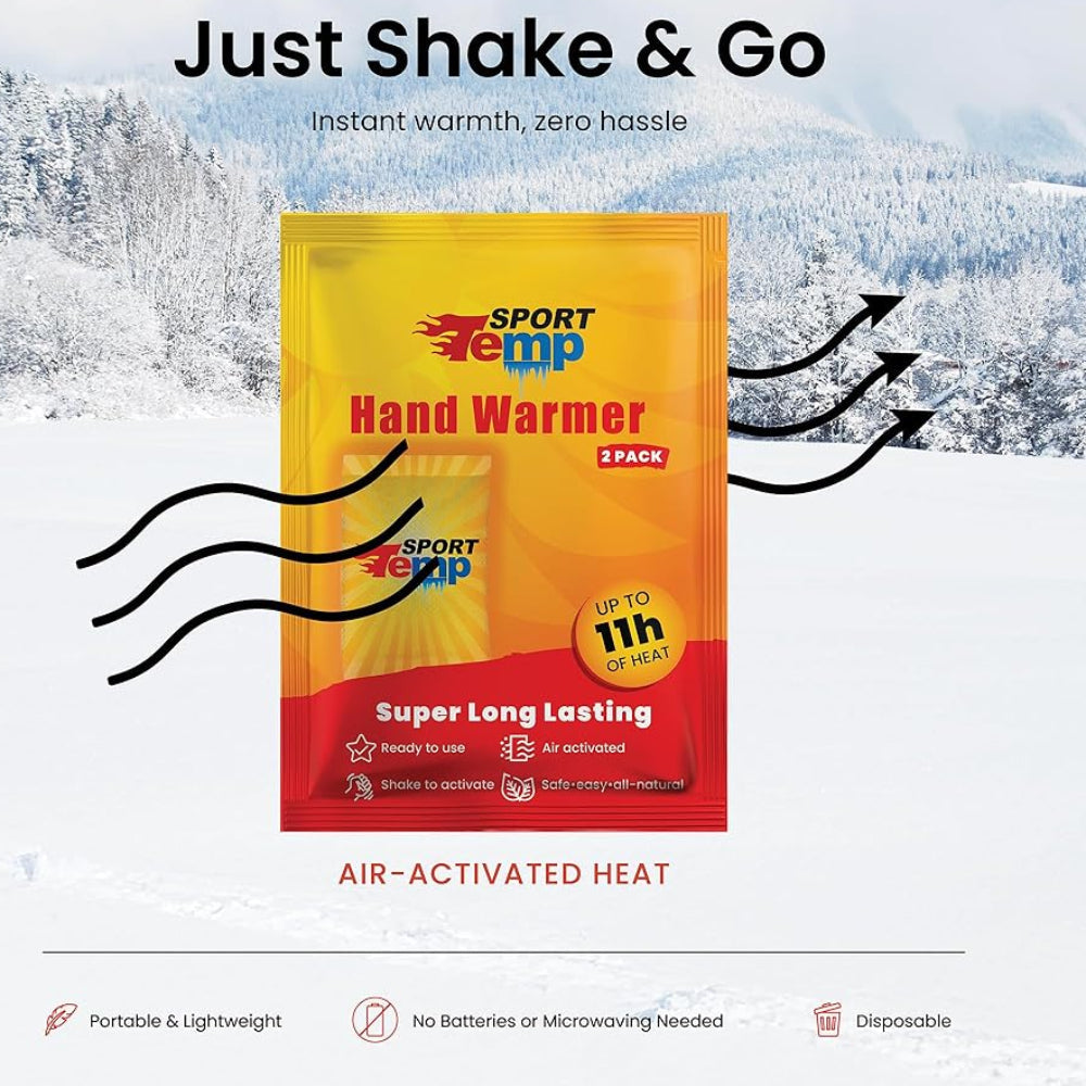Portable Hand Warmers for Outdoor Use | Up to 11 Hours of Heat