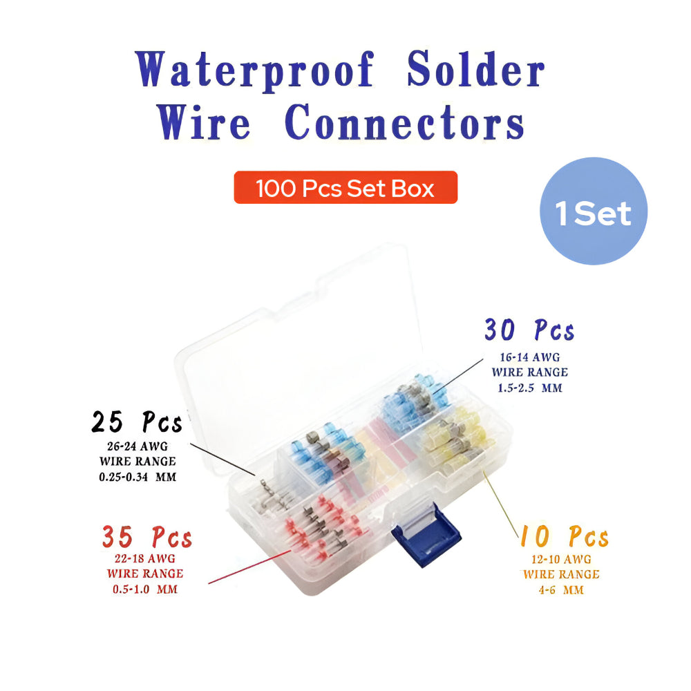 Versatile Heat Shrink Solder Sleeve Connector Kit