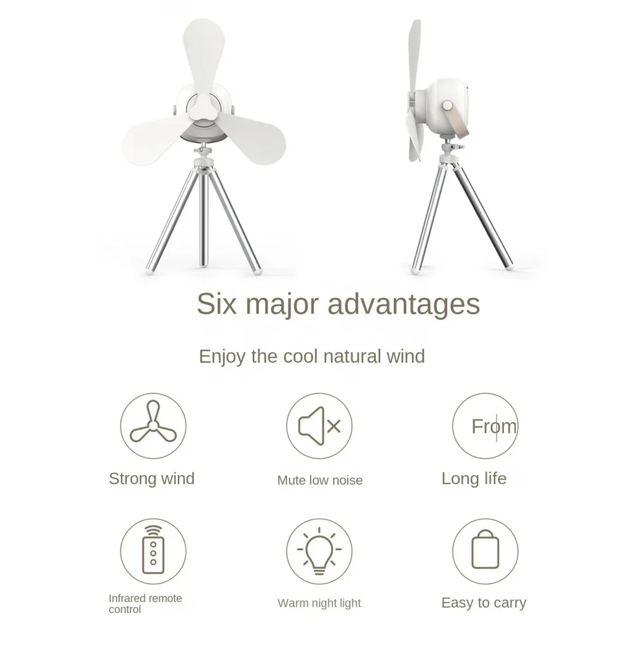 Ceiling Fan with LED Light and Remote – Wireless Indoor/Outdoor Use