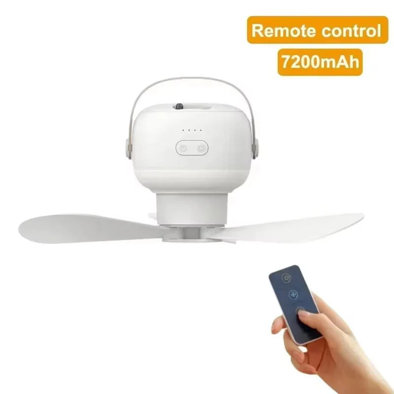 Ceiling Fan with LED Light and Remote – Wireless Indoor/Outdoor Use