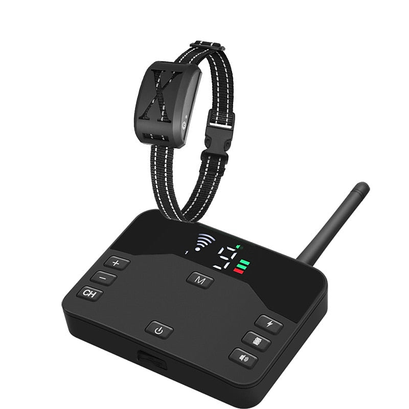 Adjustable Wireless Pet Containment System with Waterproof Collar and Training Modes