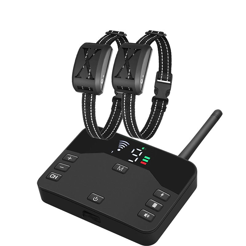 Adjustable Wireless Pet Containment System with Waterproof Collar and Training Modes