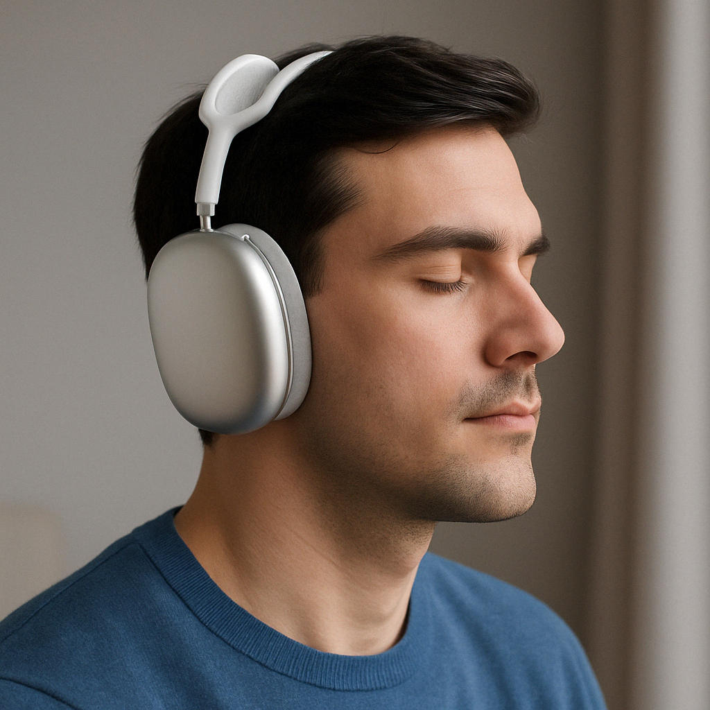 Wireless Over-Ear Headphones with Active Noise Control