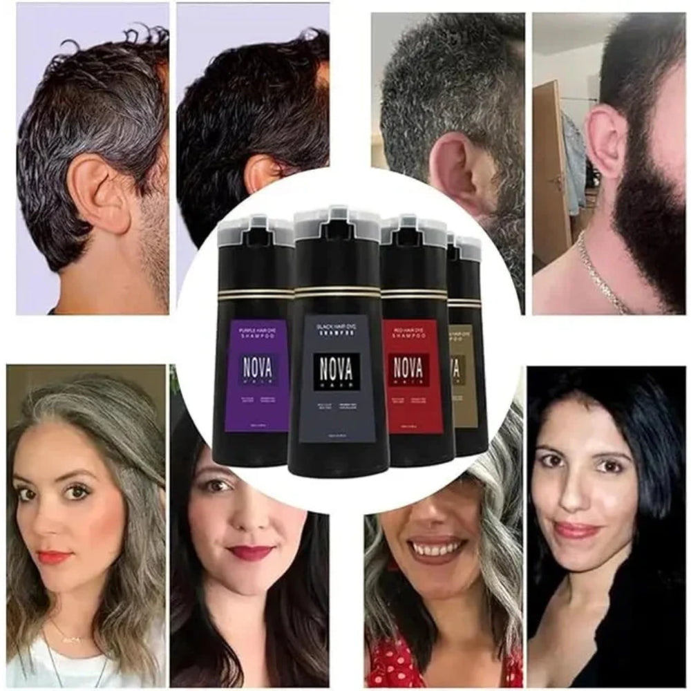 Ammonia-Free Hair Color Shampoo for Vibrant, Natural Shades