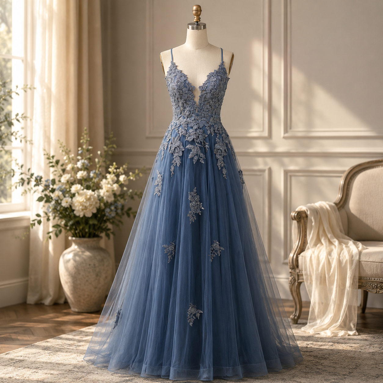 Elegant A-Line Evening Gown for Special Events