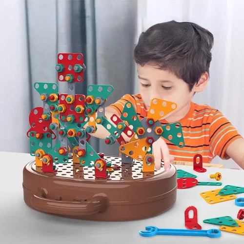 Montessori-Inspired Learning Set with Electric Screwdriver for STEM Activities