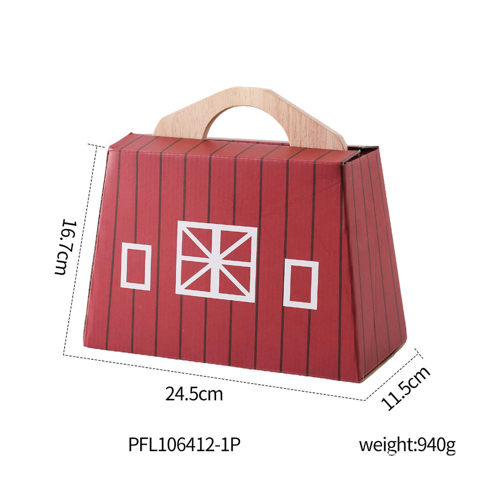 Portable Wooden Farm Adventure Playset for Toddlers