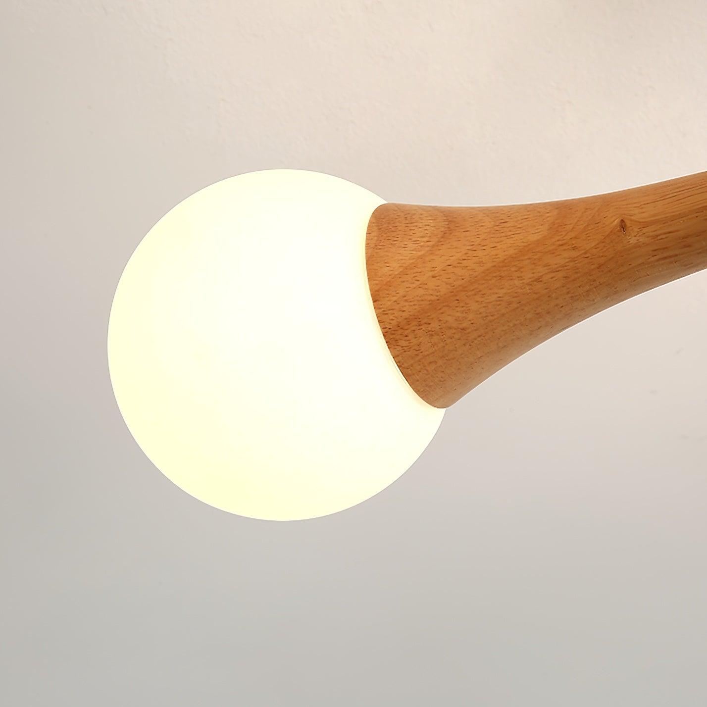 Luna Wood Pendant Light: Chic Wooden Ceiling Fixture