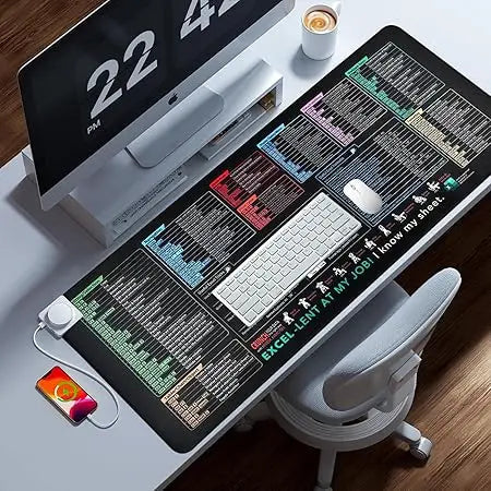 Ultimate Desk Companion – Extra Large Mousepad with Quick Reference