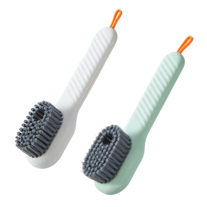 Dual Action Shoe Care Brushes with Automatic Dispensing