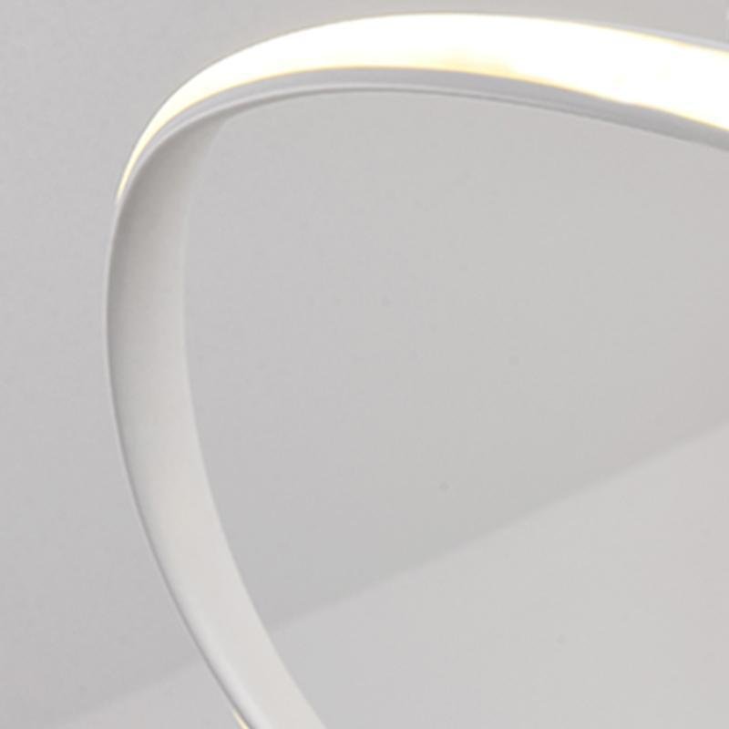 20'' Modern LED Ribbon Flush Mount Ceiling Lights for Living Room