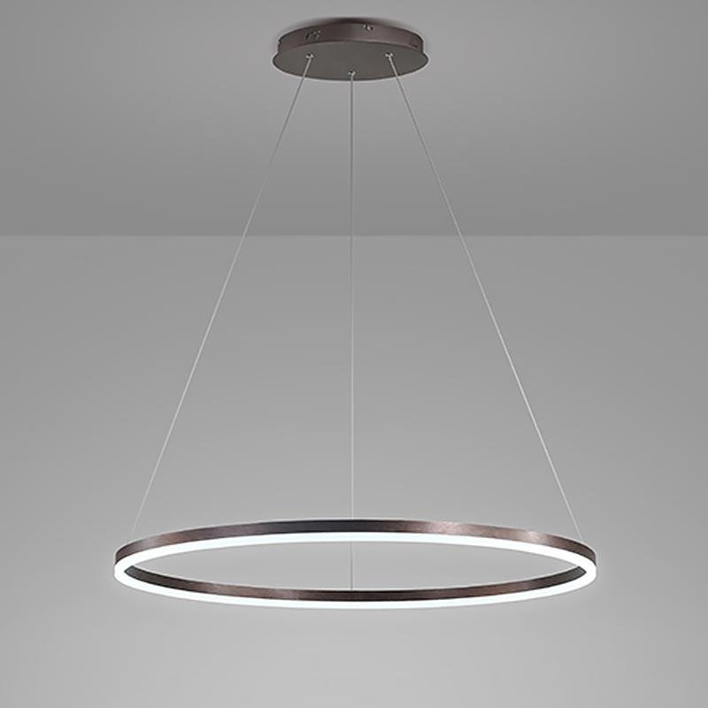 16'' Simple Circle Acrylic Pendant Light - Single Pendant Lighting with Aluminum Structure