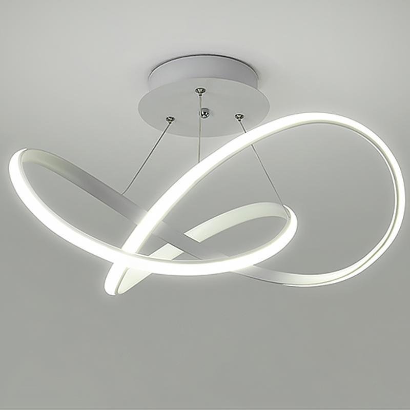 20'' Modern LED Ribbon Flush Mount Ceiling Lights for Living Room