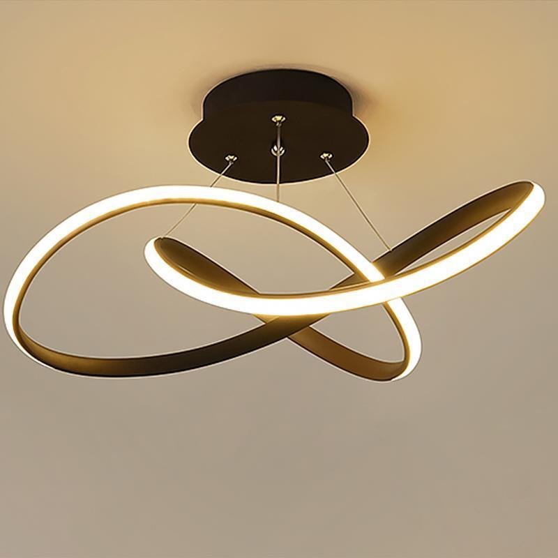 20'' Modern LED Ribbon Flush Mount Ceiling Lights for Living Room
