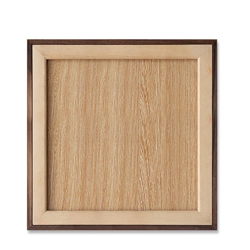 12'' Square Nut Brown Wood Picture Frames