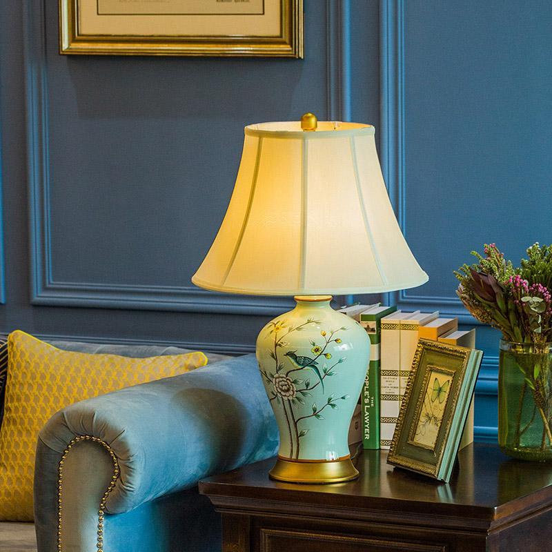 23 Inch Vivid Branches and Birds Taavita Porcelain Table Lamp