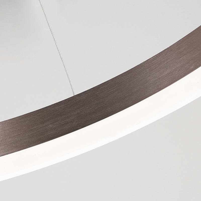 16'' Simple Circle Acrylic Pendant Light - Single Pendant Lighting with Aluminum Structure