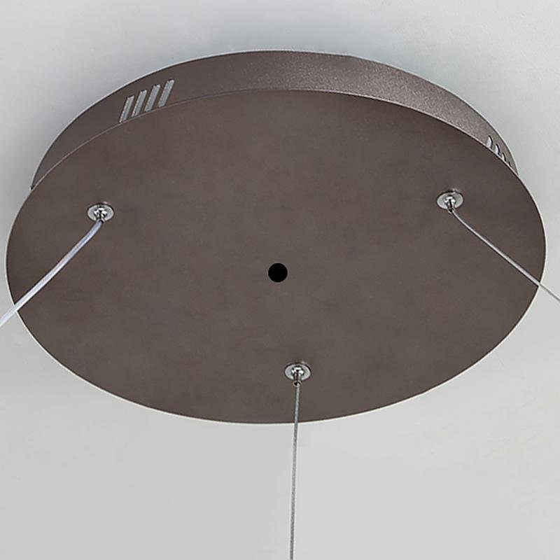 16'' Simple Circle Acrylic Pendant Light - Single Pendant Lighting with Aluminum Structure