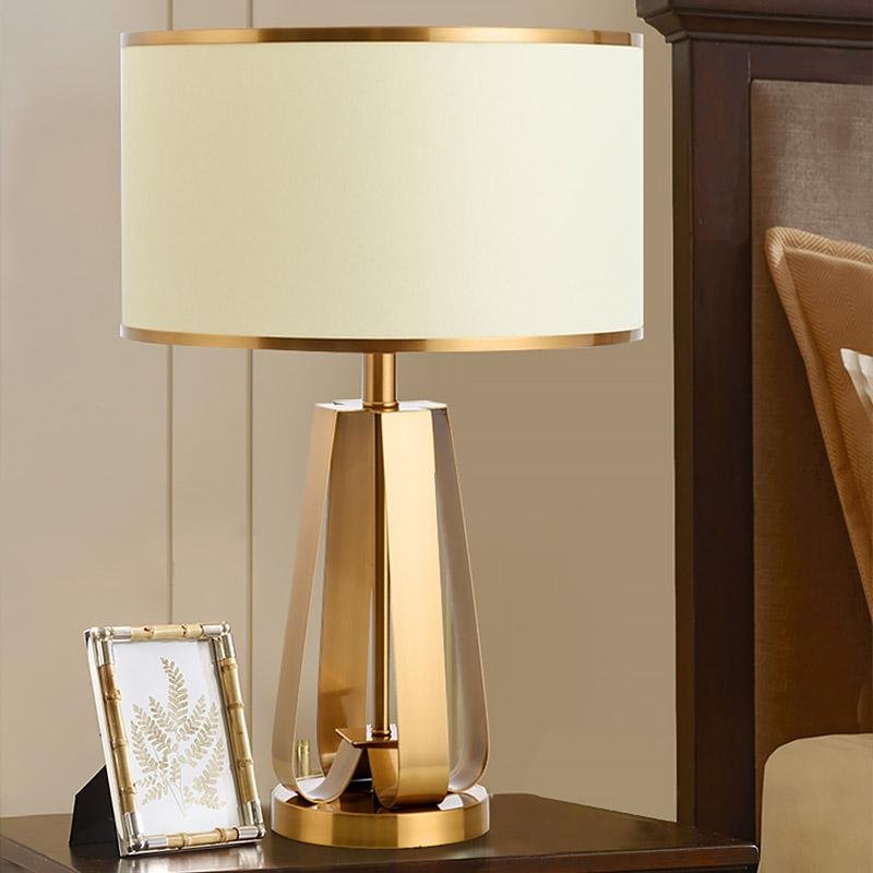 22'' Mid Century Modern Drum Shaped Desk Lamp - dazuma
