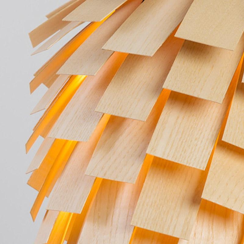 16'' Rustic Artistic Taavita Wood Pendant Lighting Decorative Pendant Light