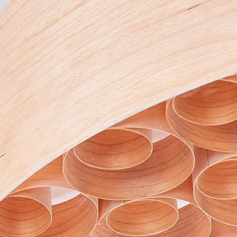 24'' Large Taavita Drum Light Pendant Wood Living Room Ceiling Lamp Lighting