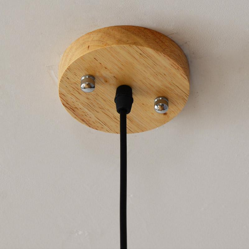 15'' Wood Pendant Light - Rustic Pineapple Shaped Design