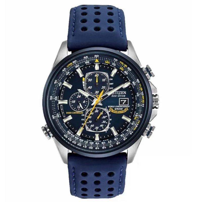 Radiant Time Men's Quartz Watch with Glow-in-the-Dark Dial