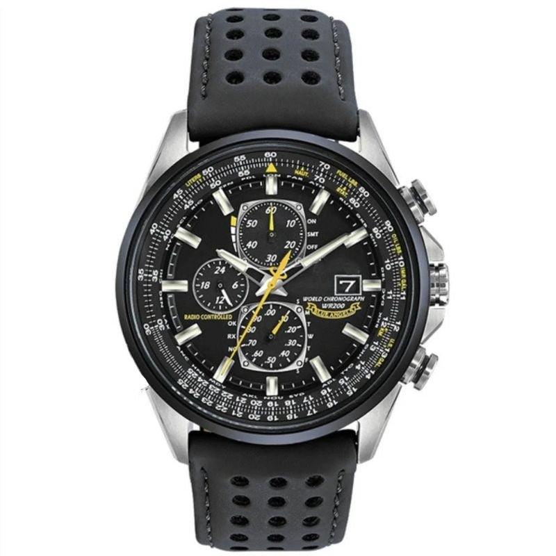 Radiant Time Men's Quartz Watch with Glow-in-the-Dark Dial