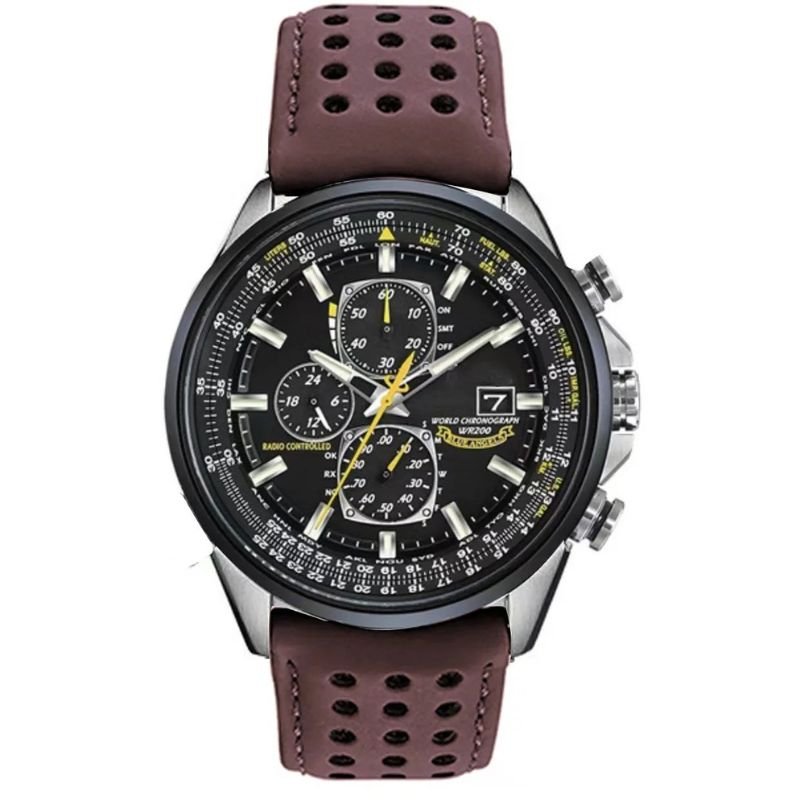 Radiant Time Men's Quartz Watch with Glow-in-the-Dark Dial