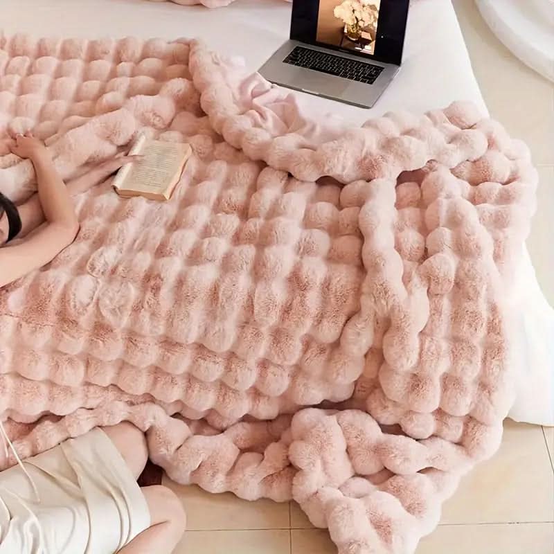 SnuggleWrap Plush Comfort Blanket for Year-Round Warmth
