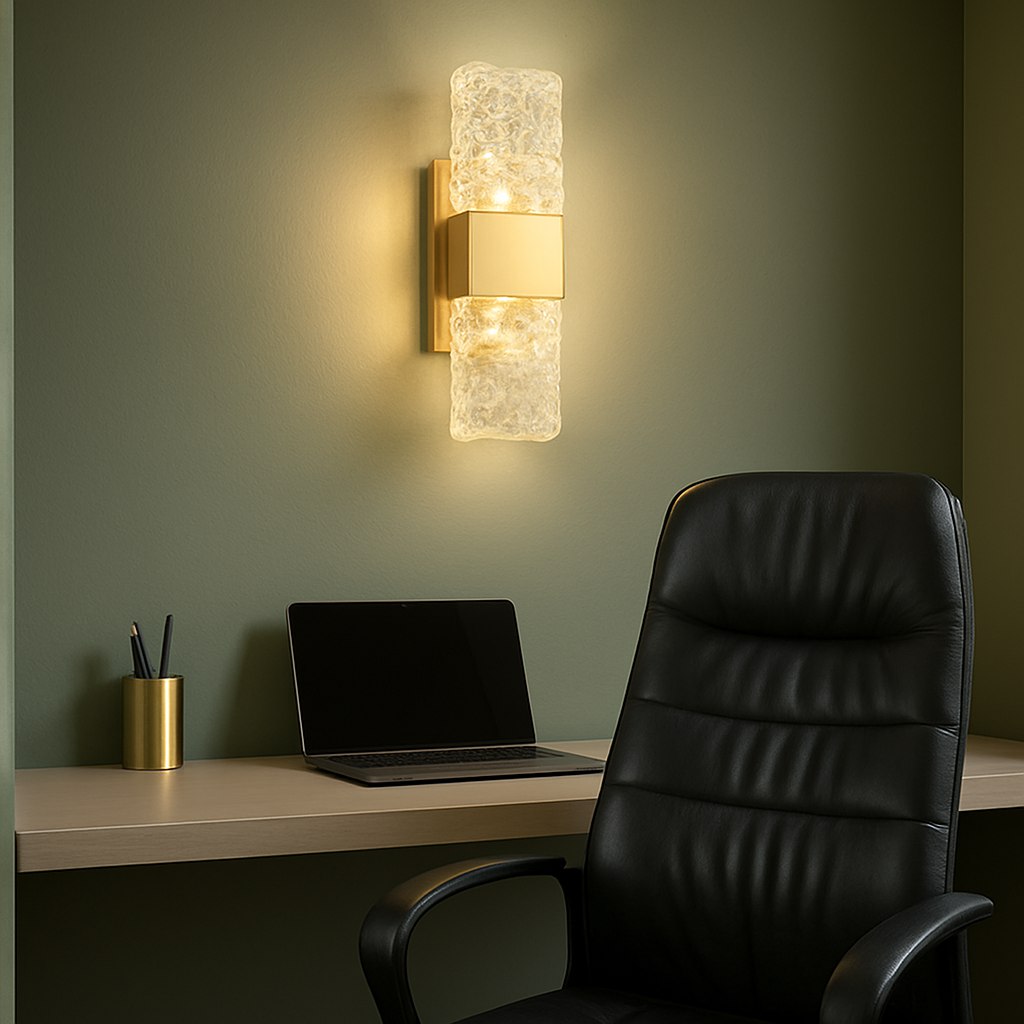 LuxeBeam Contemporary Iron Wall Light Fixture
