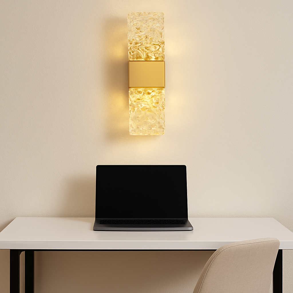 LuxeBeam Contemporary Iron Wall Light Fixture