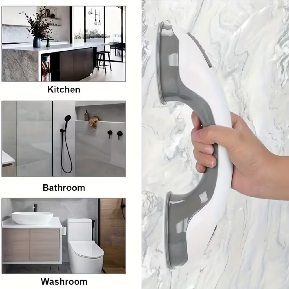 Portable Safety Grab Bar for Shower and Bath with Suction Cup Installation