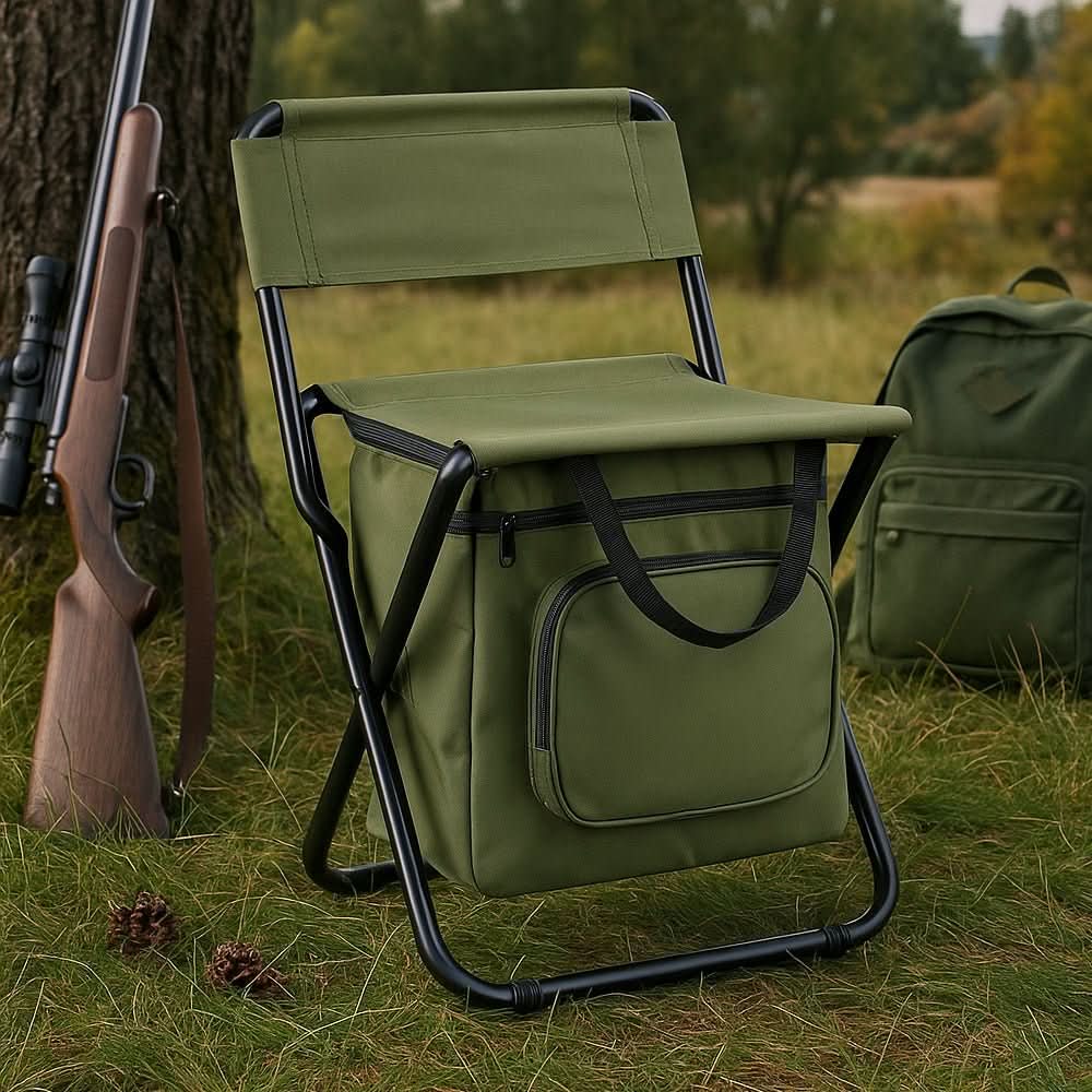 ComfortPro Portable Chair with Back Support and Cooler