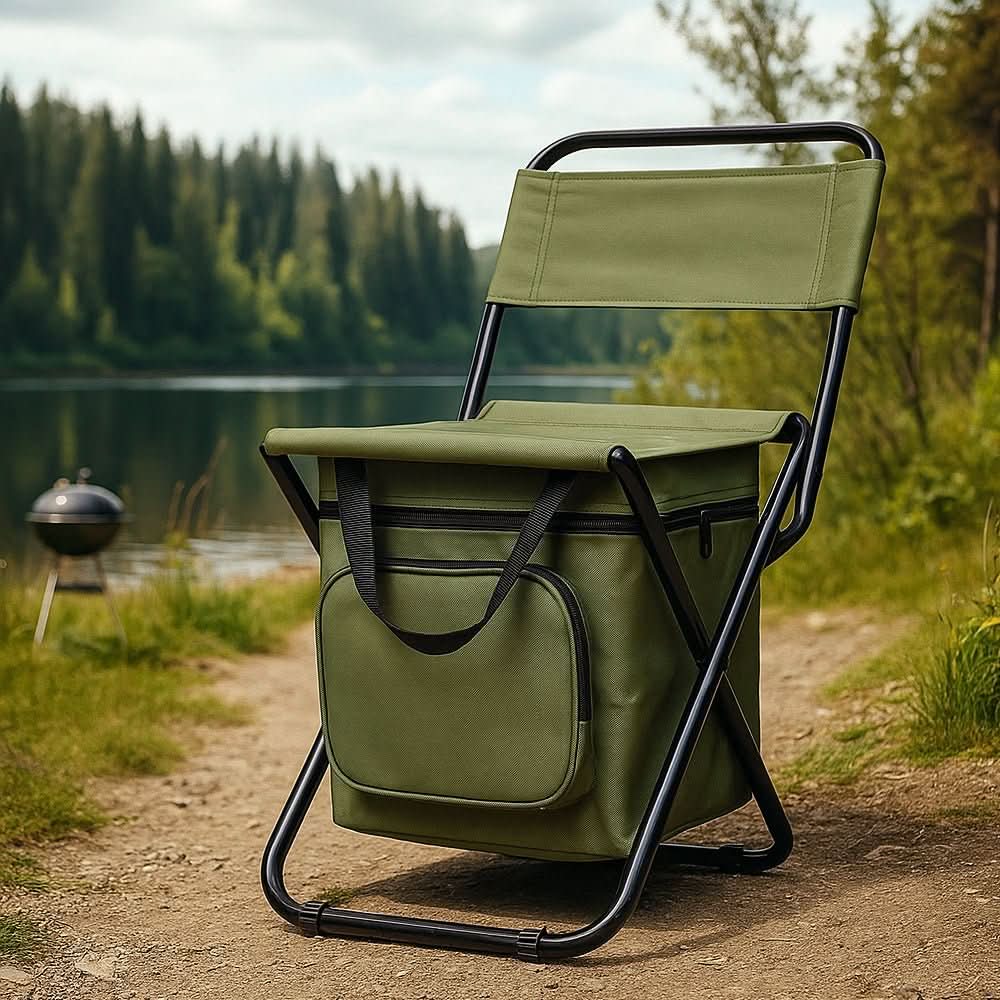 ComfortPro Portable Chair with Back Support and Cooler
