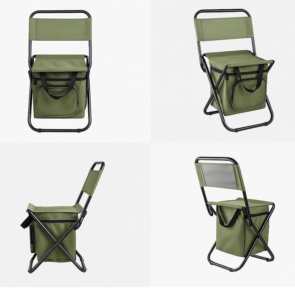 ComfortPro Portable Chair with Back Support and Cooler