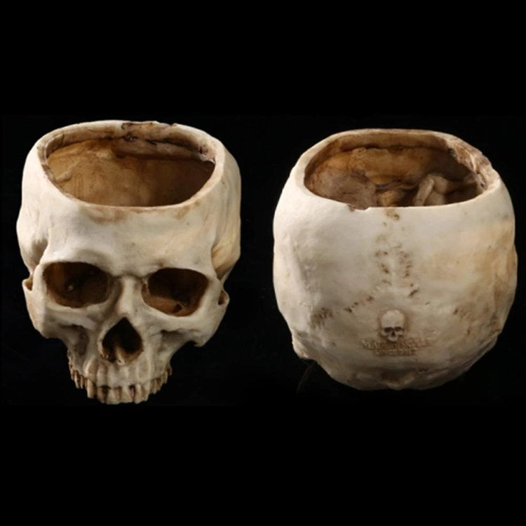 Halloween Skull-Shaped Candy Bowl Handcrafted for Spooky Treats