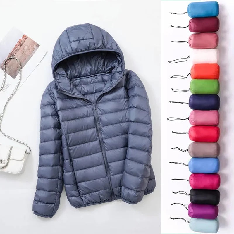 Reversible Hooded Down Jacket | Lightweight Insulated & Quilted Design | Dual-Style Versatile Warmth