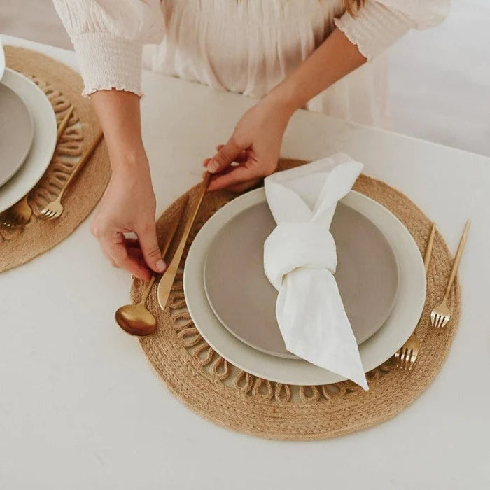 Flatware Set | Minimalist Design | Stainless Steel with Matte Titanium Coating | Durable & Food-Safe