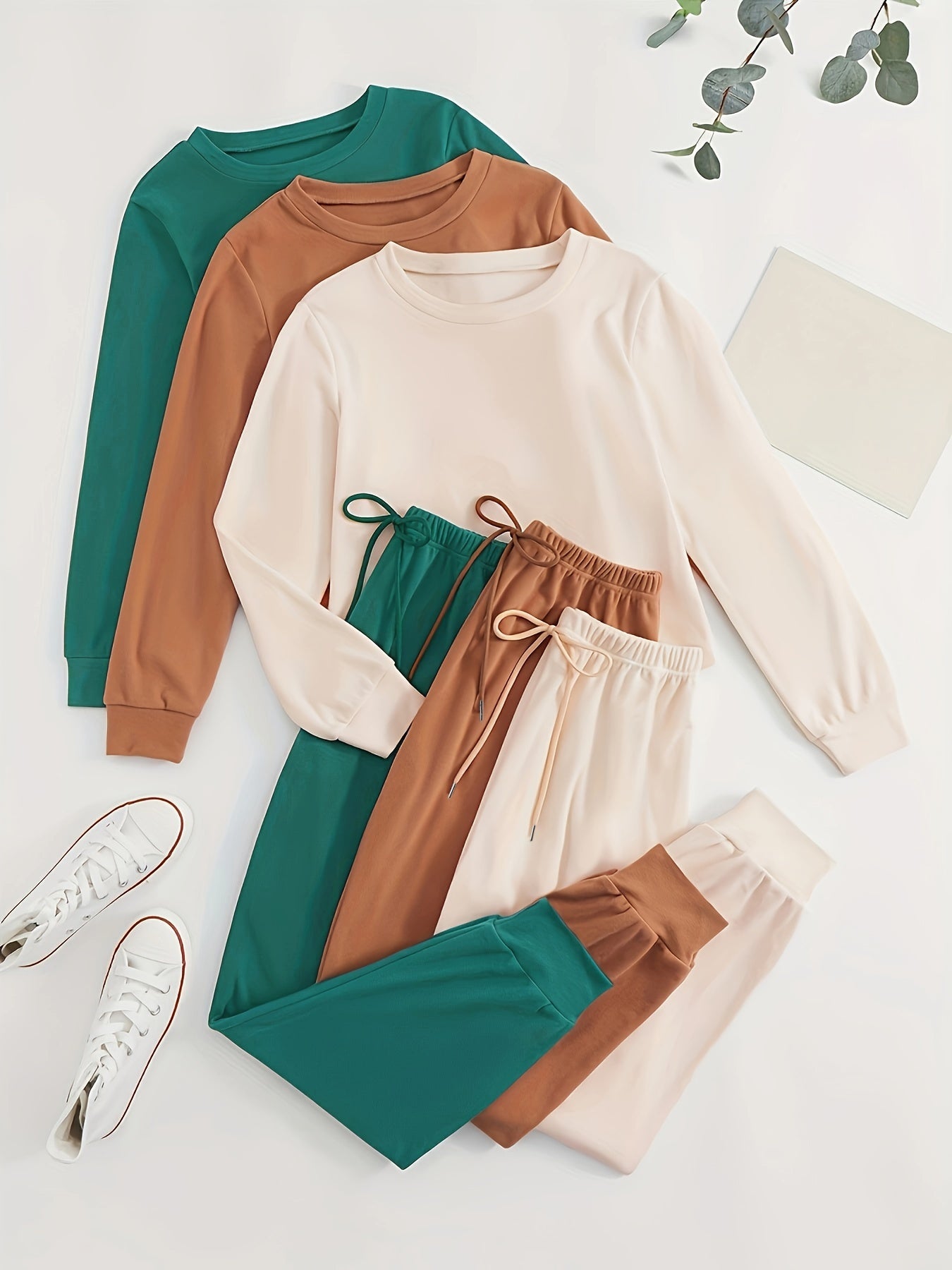 Lounge Set | Adjustable Joggers | All-Day Breathable Comfort | Polyester