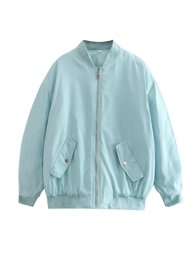 Women’s Oversized Bomber Jacket | Soft Breathable Fabric | Various Colors | Comfortable Warm Fit