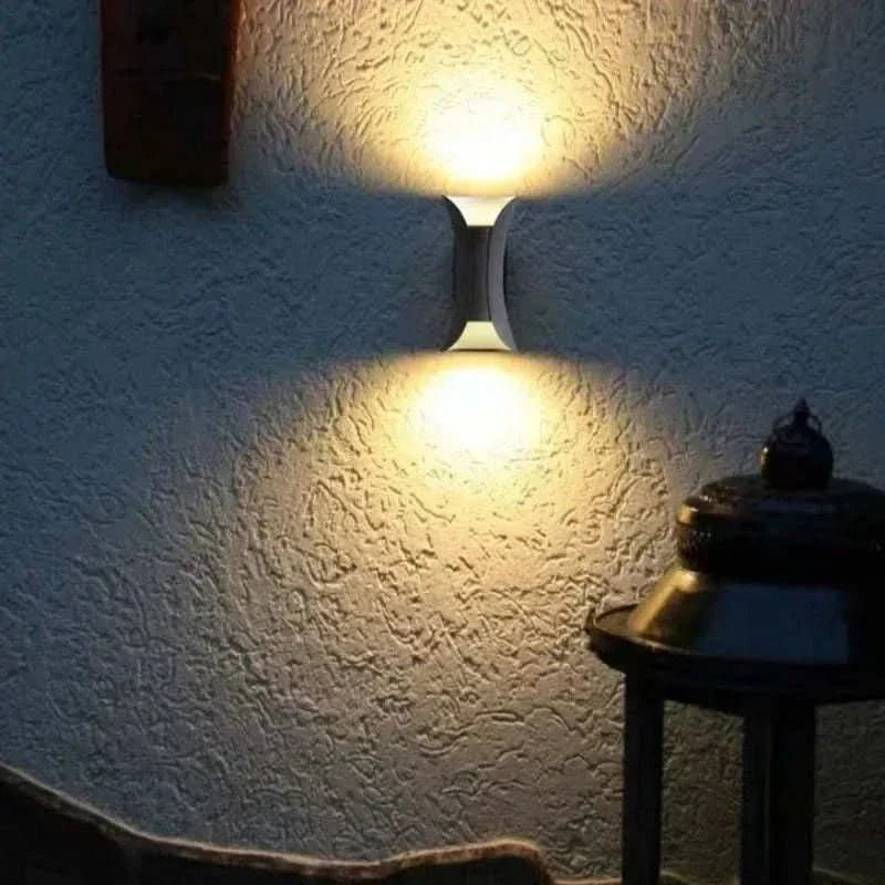 SleekWave Curved LED Outdoor Wall Light with Weatherproof Design
