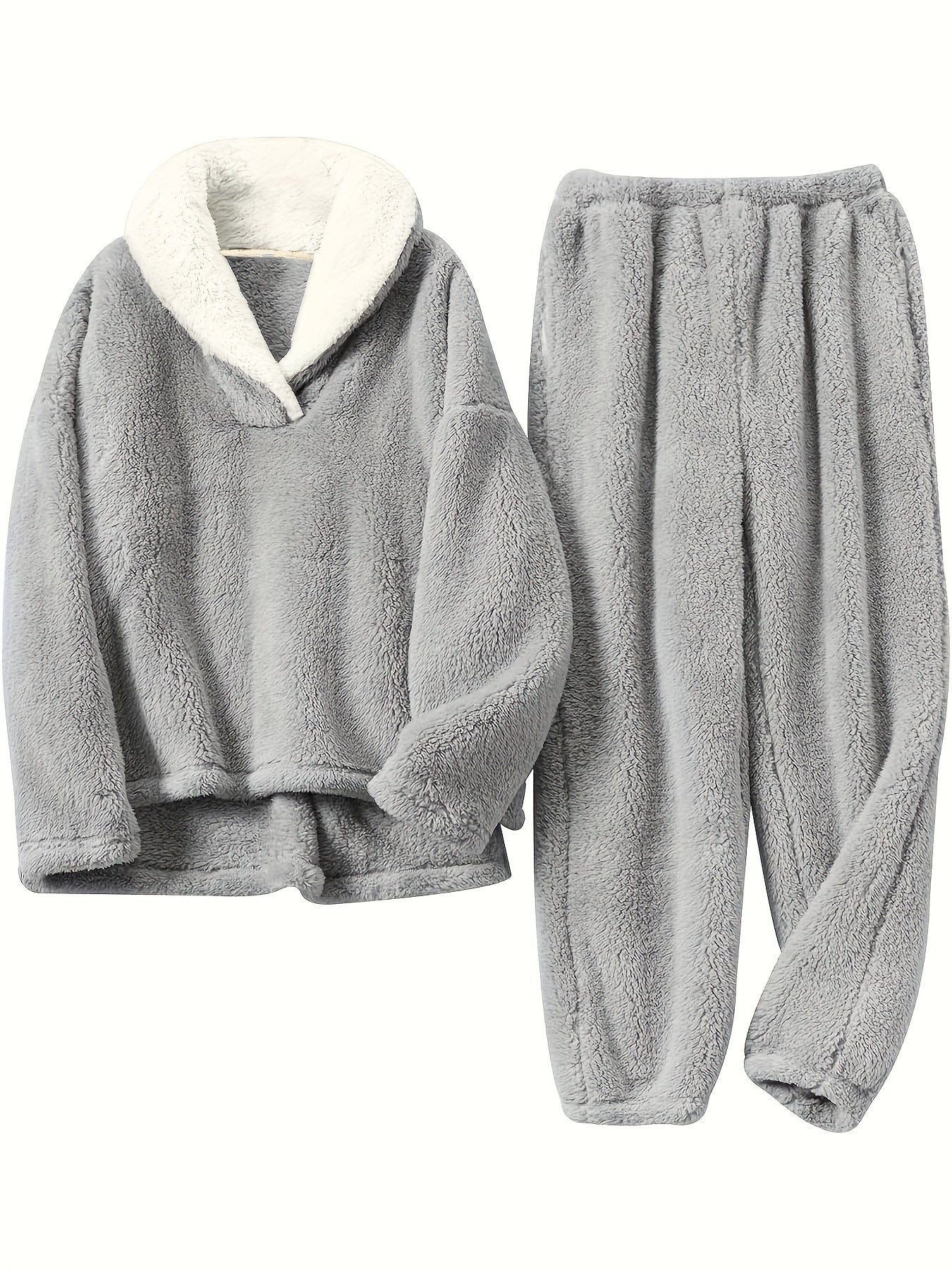 Thermal Pajama Set | Soft & Warm | Cozy Fall Winter Comfort | Polyester