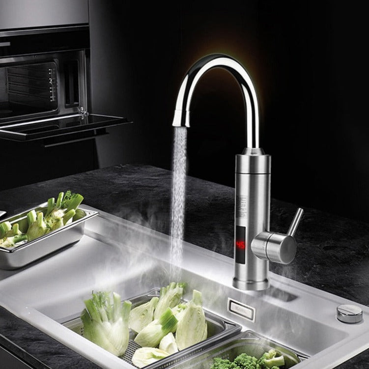 Electric Kitchen Faucet | Instant Hot Water & Built-In Filtration | Stainless Steel | Precise Temperature Control