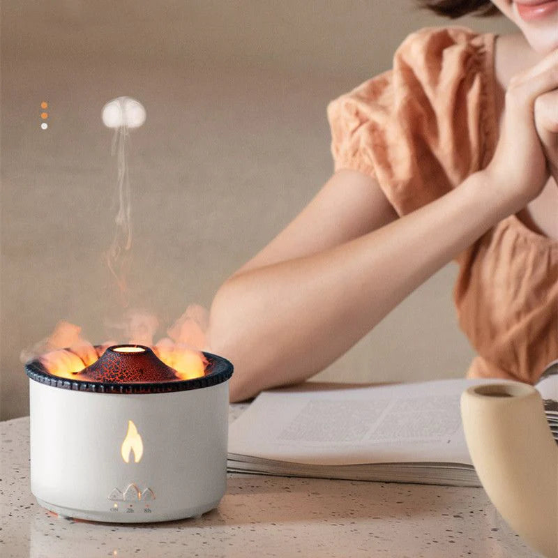 Volcano Humidifier | Soothing Mist | Relaxing Ambient Light | Dishwasher Safe