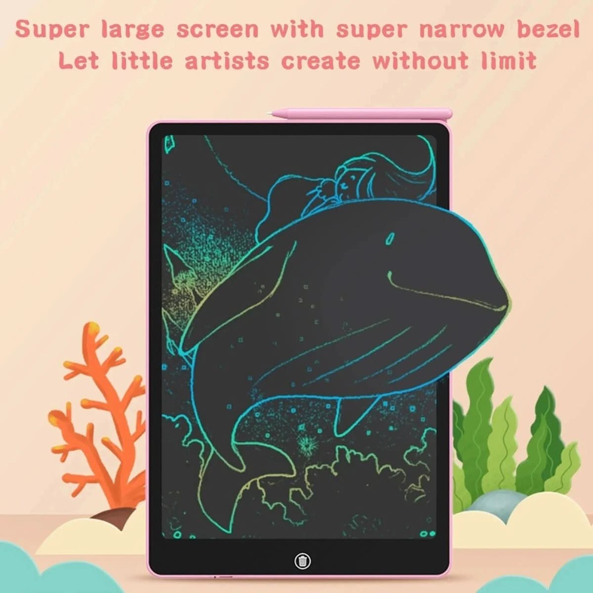 CreativeGlow LCD Drawing Tablet for Kids and Travel