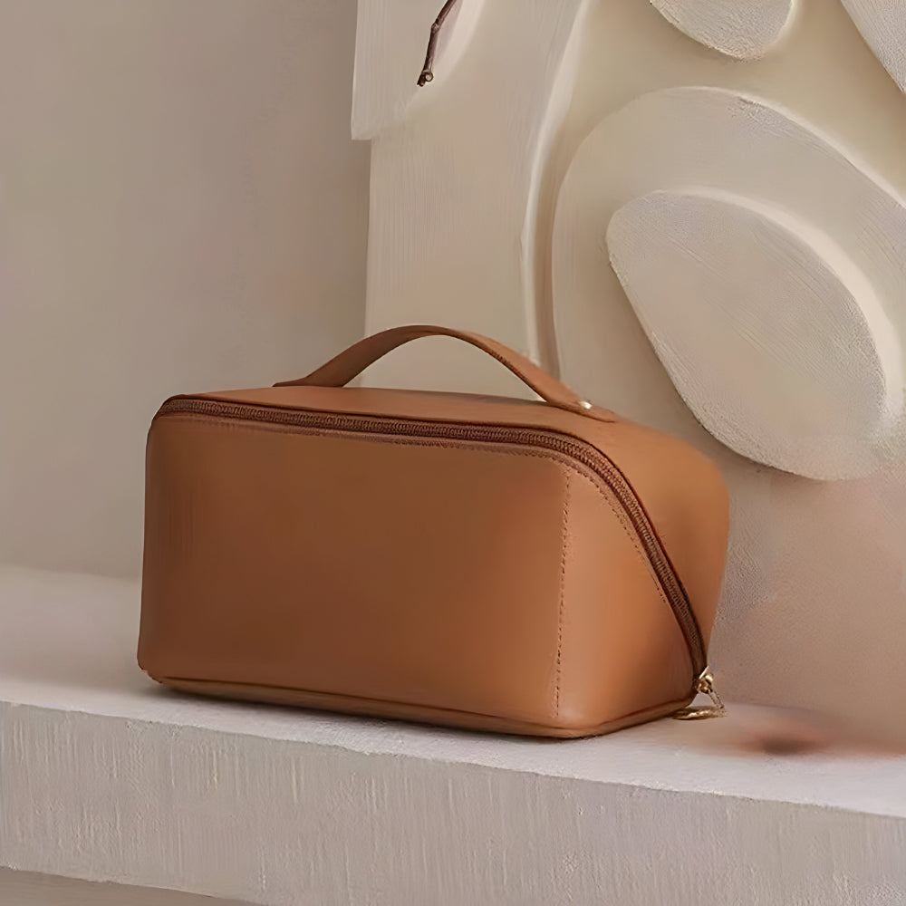 Spacious Travel Cosmetic Organizer with Durable Shell