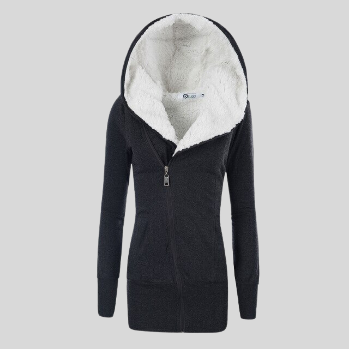 Hooded Lamb Fleece Sweater | Mid-Length Warmth | Soft and Cozy Comfort | Cotton Blend